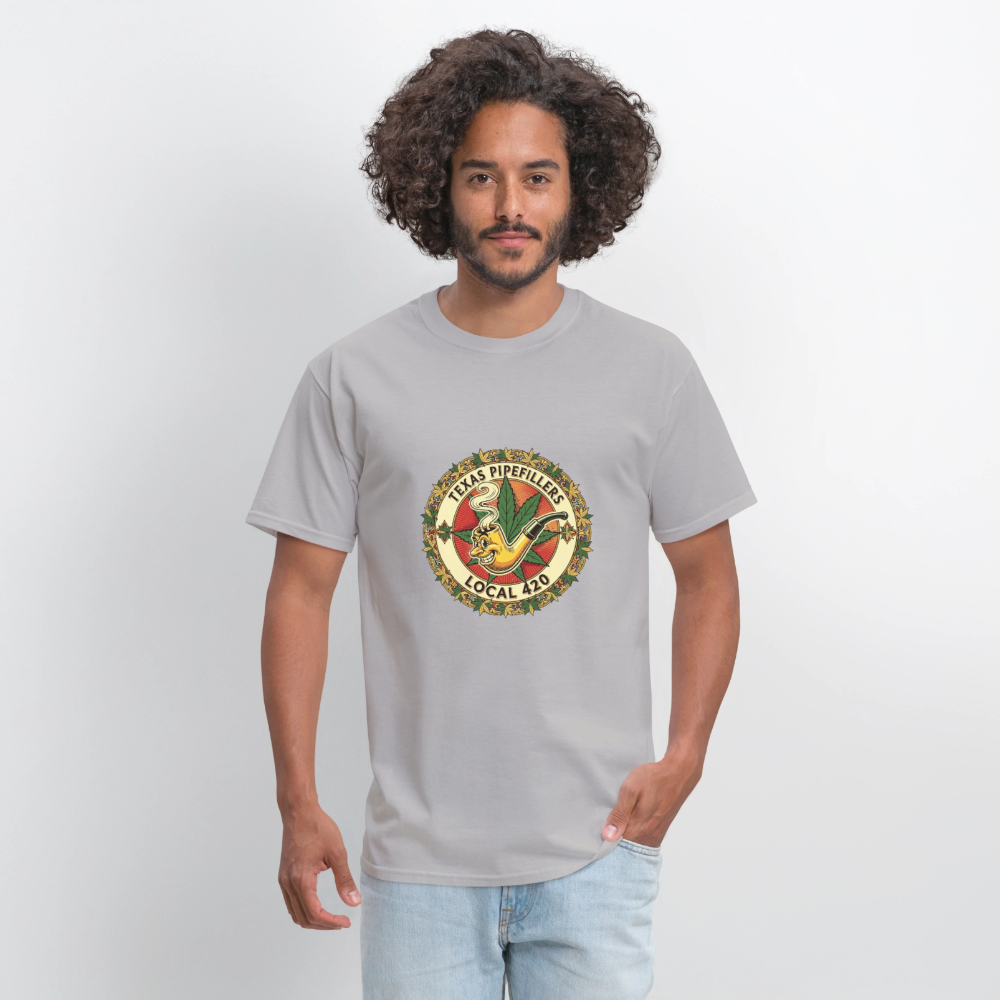TEXAS PIPEFILLERS LOCAL 420 Men's T-Shirt - rock