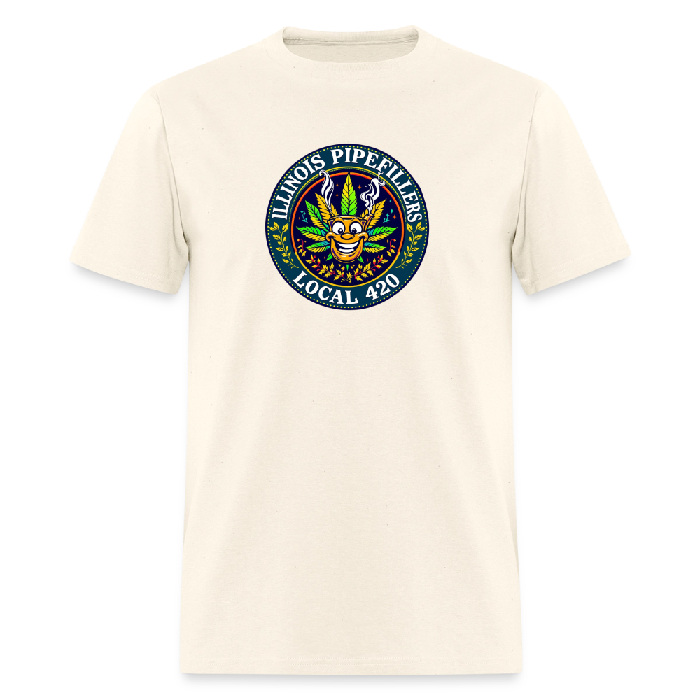 ILLINOIS PIPEFILLERS LOCAL 420 Men's T-Shirt - sweet cream heather