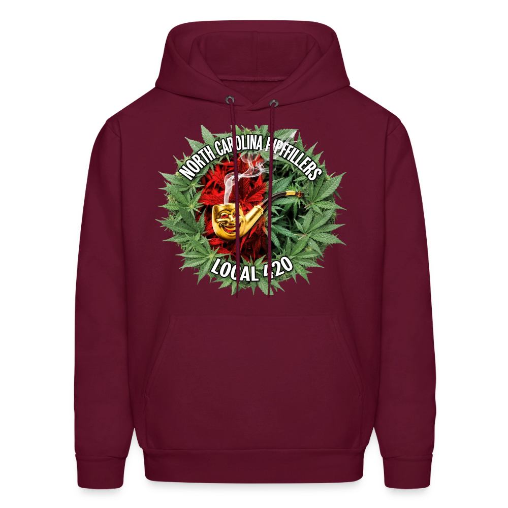 NORTH CAROLINA  PIPEFILLERS LOCAL 420 Men's Hoodie - burgundy