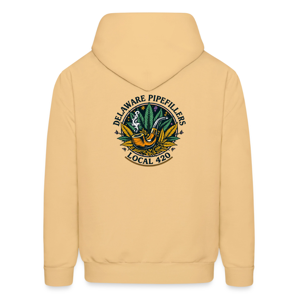 DELAWARE PIPEFILLERS LOCAL 420 F/B DESIGN Men's Hoodie - light gold 