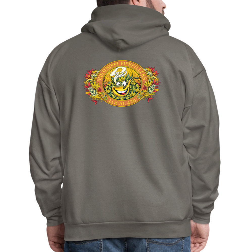 MISSISSIPPI PIPEFILLERS LOCAL 420 F/B DESIGNS Men's Hoodie - asphalt gray