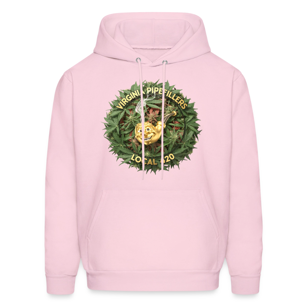 VIRGINIA PIPEFILLERS LOCAL 420 F/B DESIGN Men's  Hoodie - pale pink