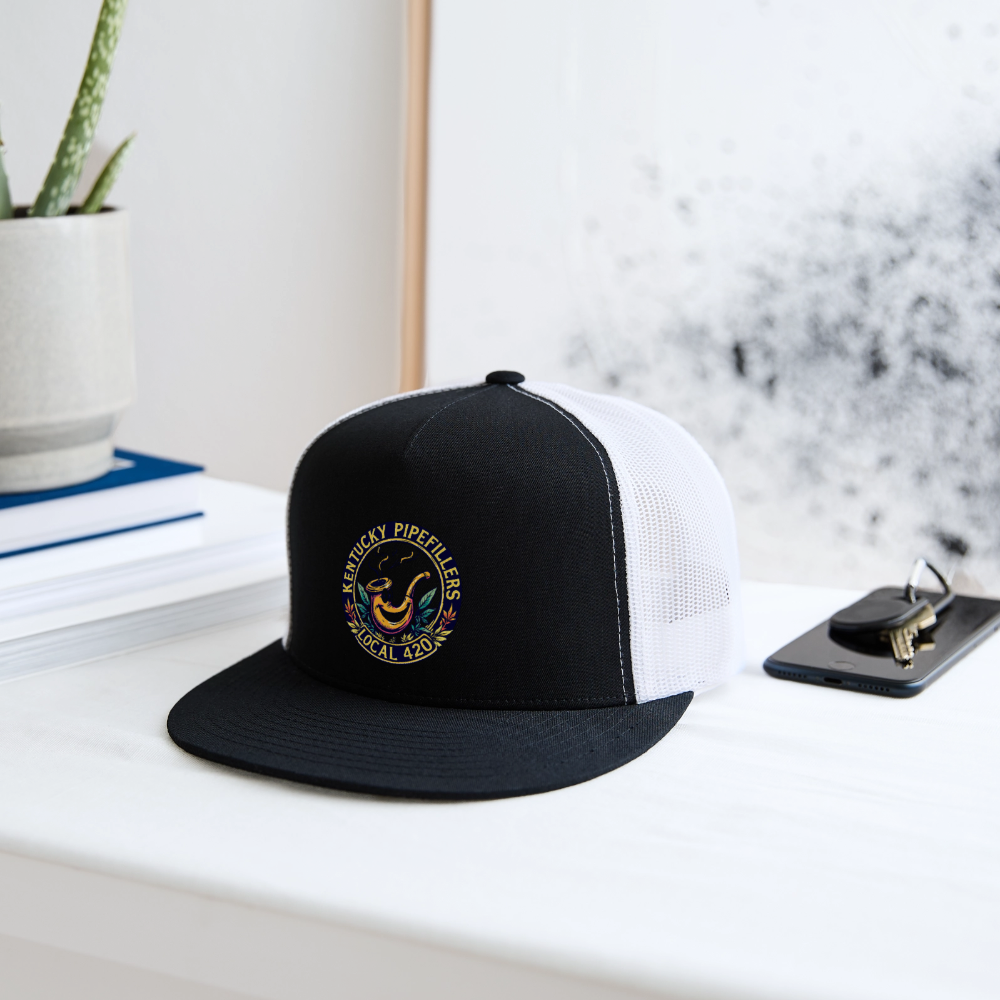 KENTUCK YPIPEFILLERS LOCAL 420 Trucker Hat - black/white