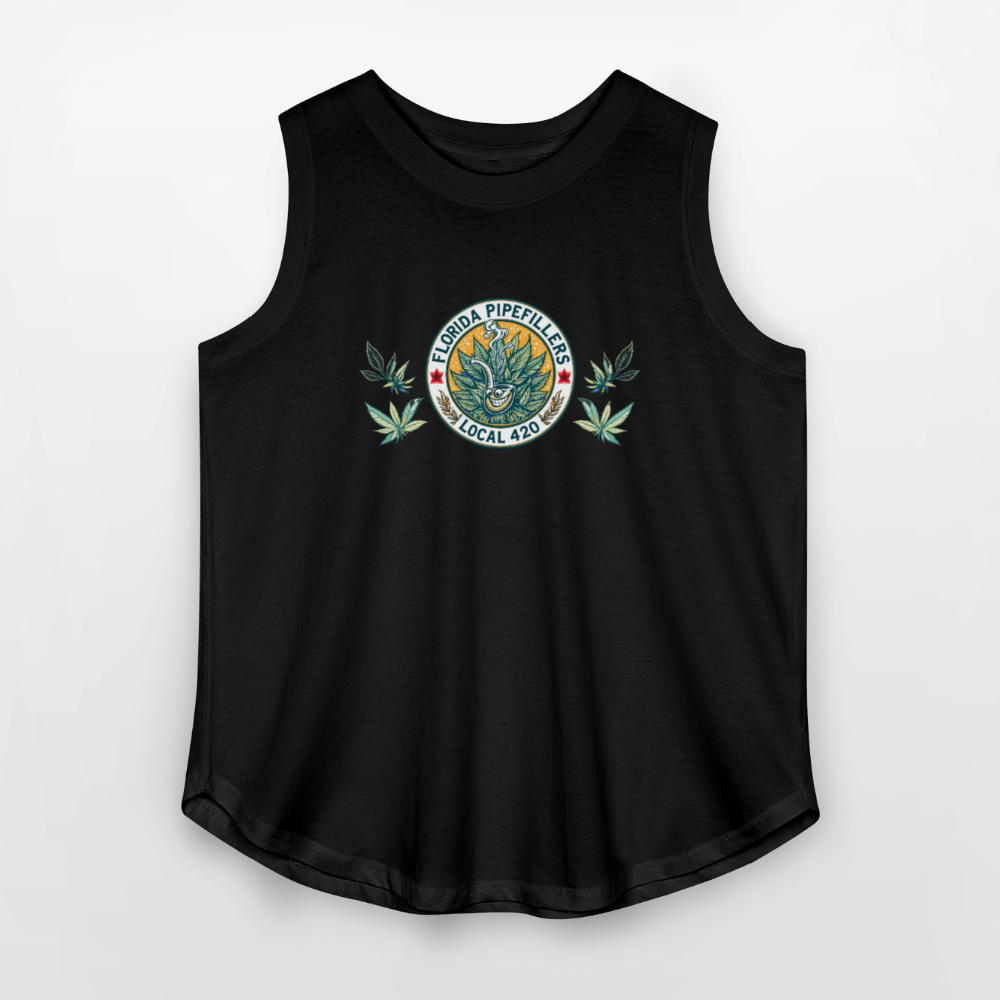 FLORIDA PIPEFILLERS LOCAL 420 F/B DESIGN Women's Curvy Relaxed Tank Top - black