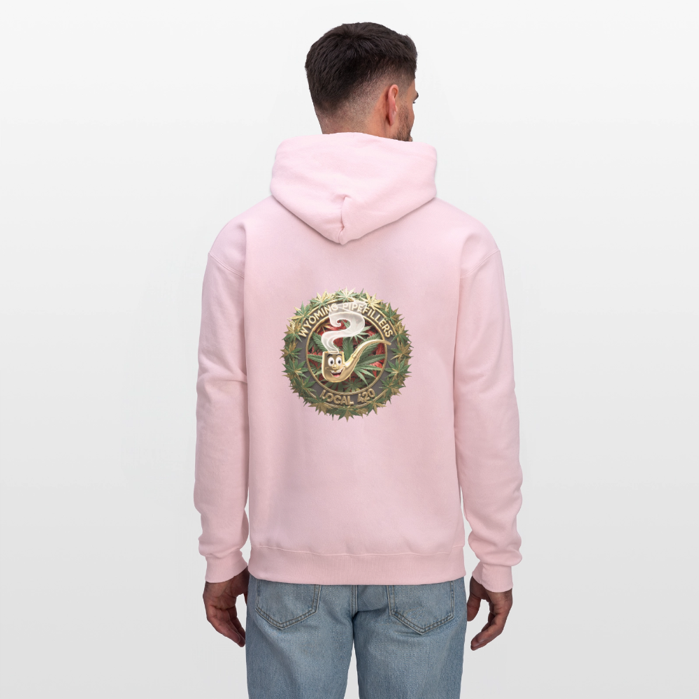 WYOMING PIPEFILLERS LOCAL 420 F/B DESIGN Men's Hoodie - pale pink