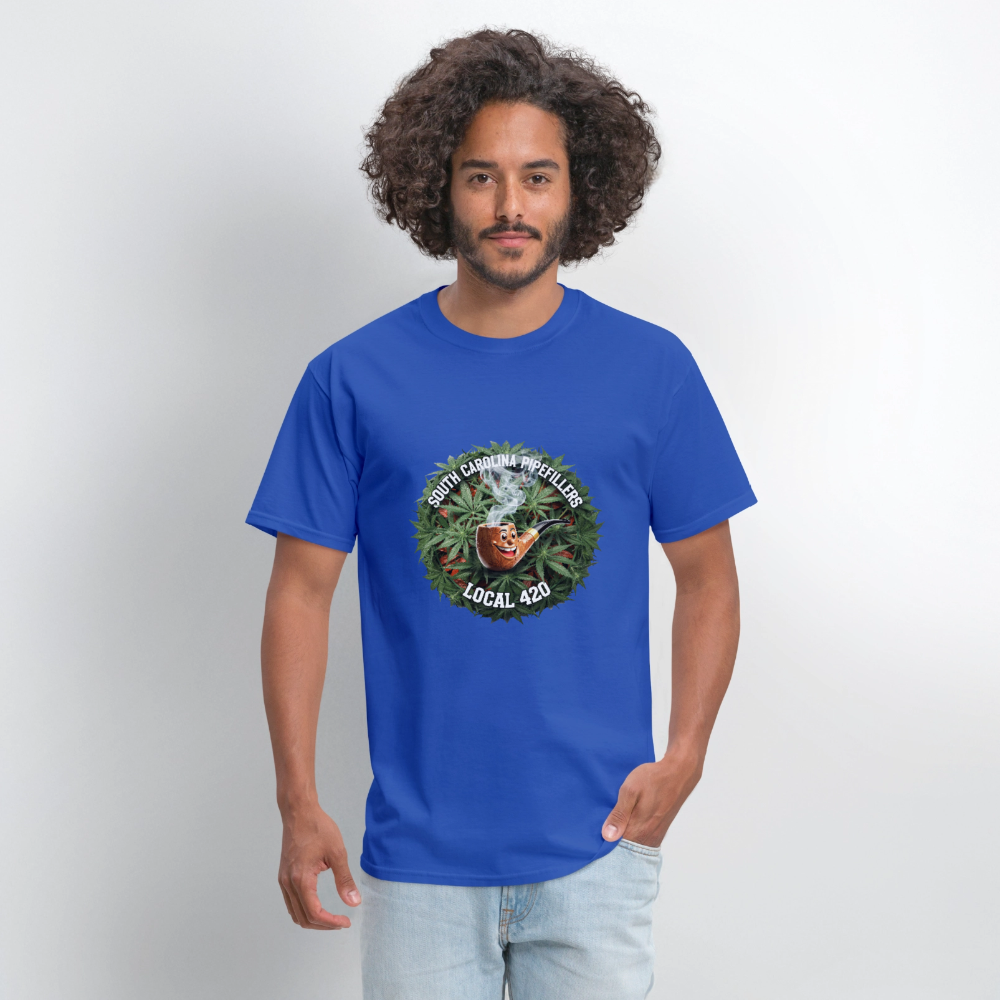 SOUTH CAROLINA PIPEFILLERS LOCAL 420 Men's T-Shirt - royal blue