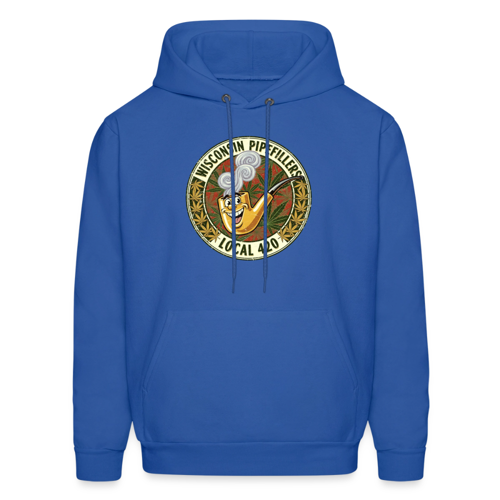 WISCONSIN PIPEFILLERS LOCL 420 F/B DESIGN Men's Hoodie - royal blue