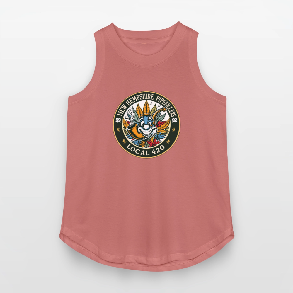 NEW HEMPSHIRE PIPEFILLERS LOCAL 420 Women's Relaxed Tank Top - mauve