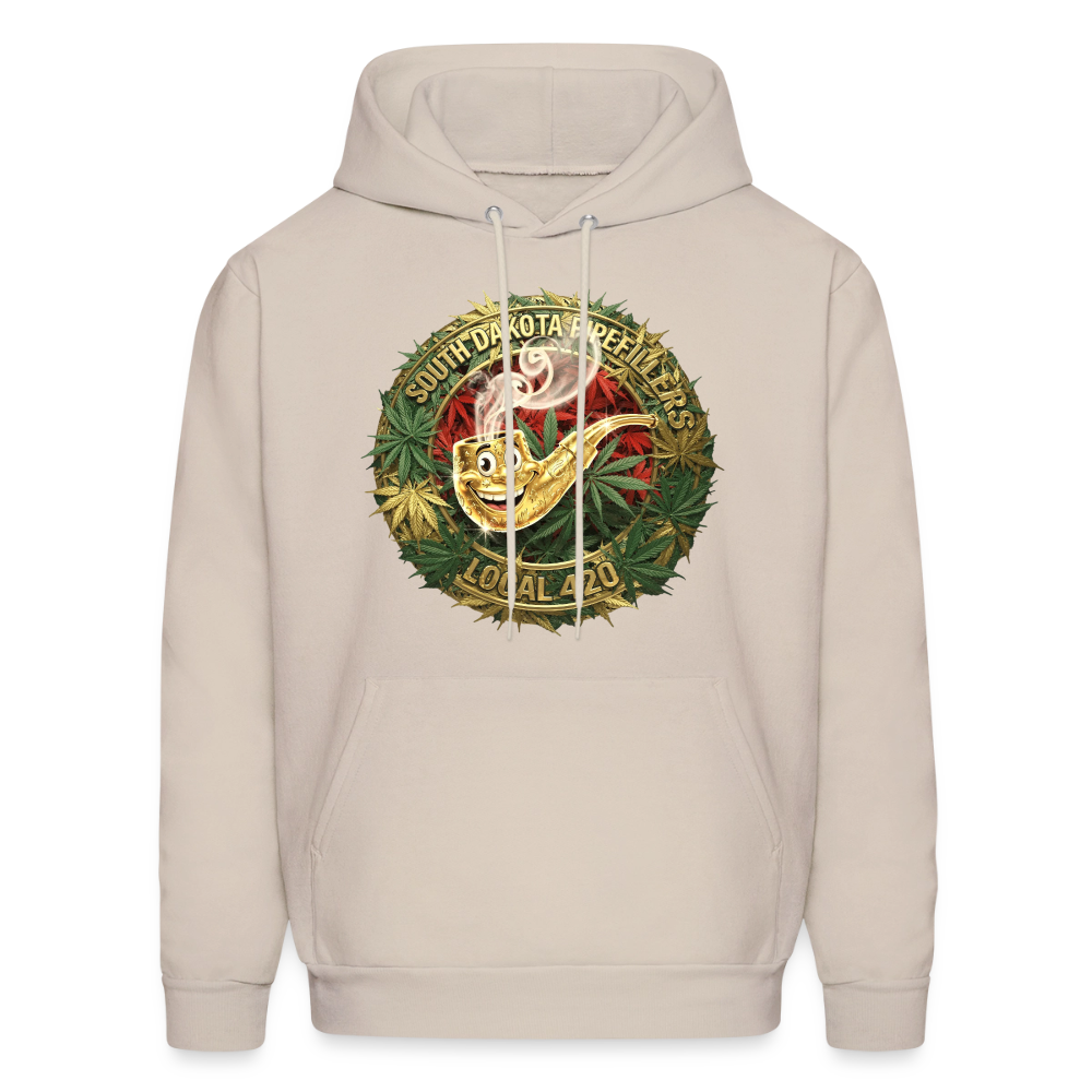 SOUTH DAKOTA PIPEFILLERS LOCAL 420 Men's  Hoodie - Sand