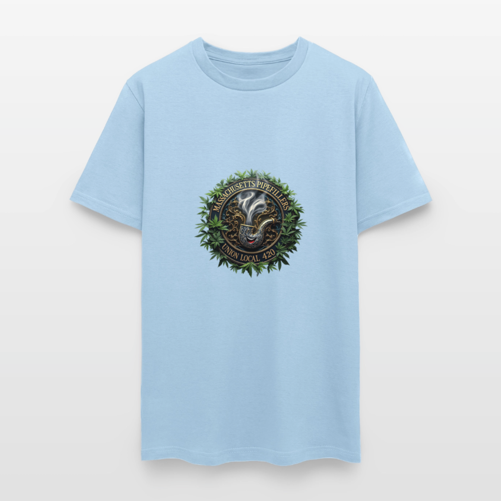 MASSACHUSETTS PIPEFILLERS UNION LOCAL 420 Men's T-Shirt - powder blue