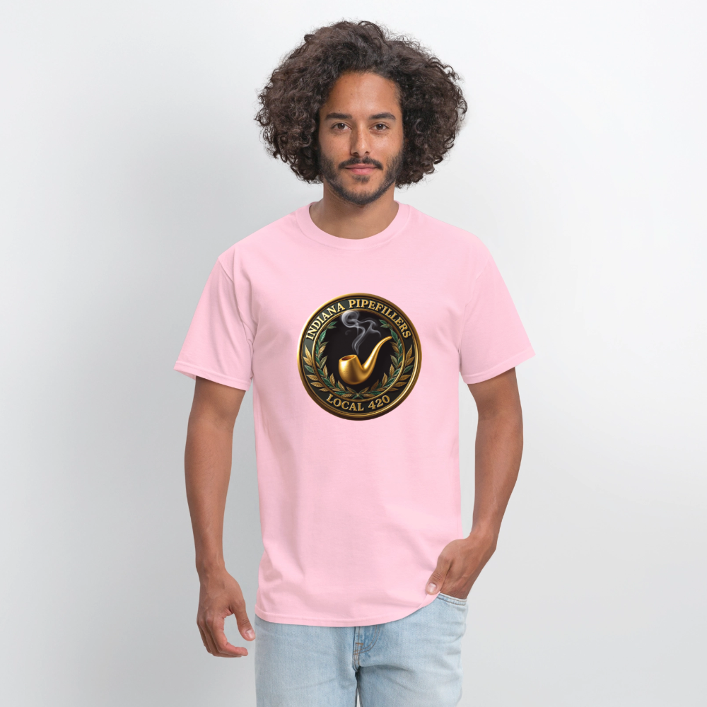 INDIANA PIPEFILLERS LOCAL 420 Men's T-Shirt - pink
