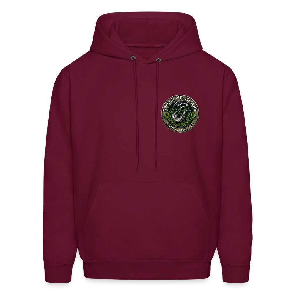 OREGON PIPEFILLERS UNION LOCAL 420 Men's Hoodie - burgundy