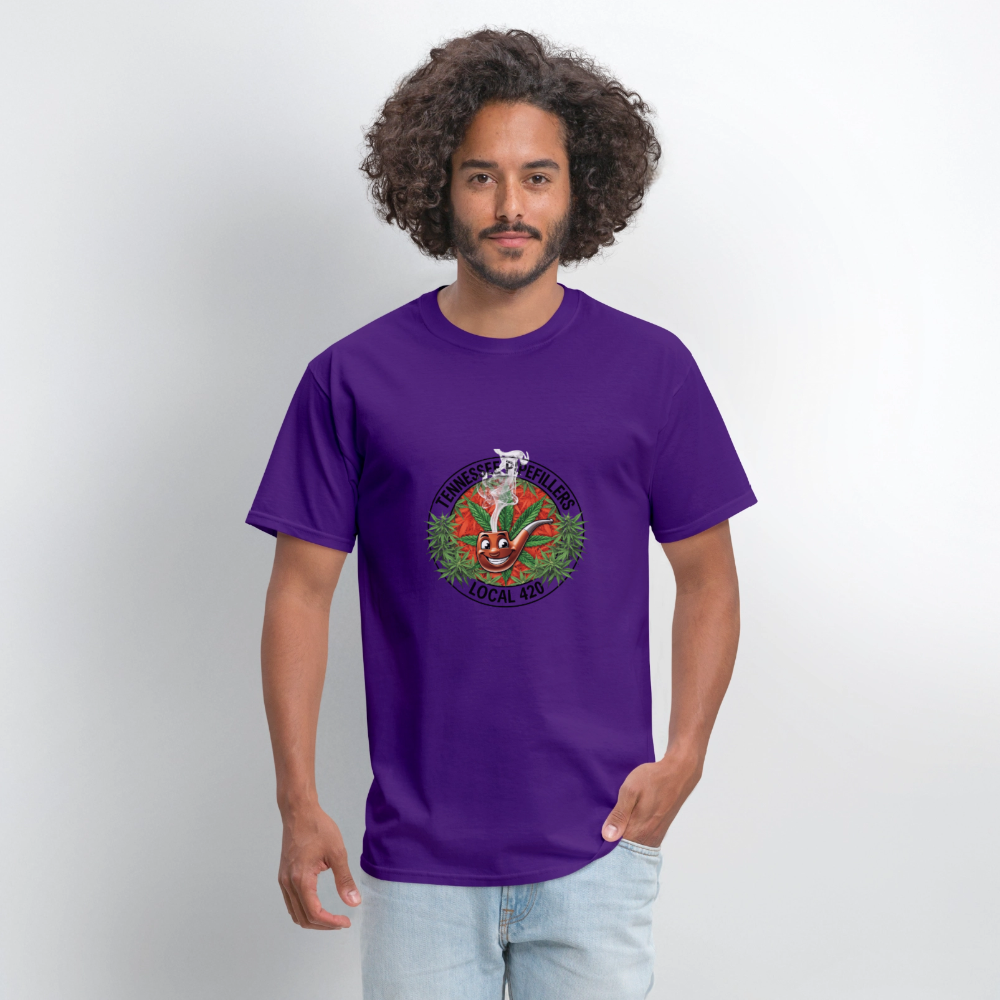 TENNESSEE PIPEFILLERS LOCAL 420 Men's T-Shirt - purple