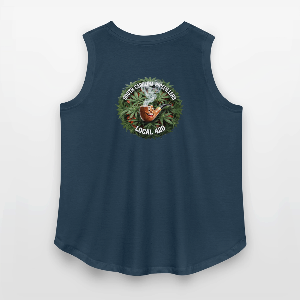 SOUTH CAROLINA PIPEFILLERS LOCAL 420 F/B DESIGN Women's Curvy Relaxed Tank Top - denim