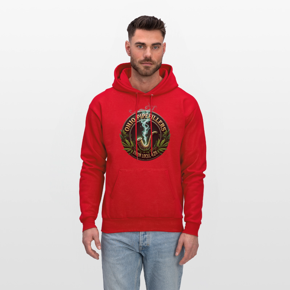 OHIO PIPEFILLERS UNION LOCAL 420 F/B DESIGNS Men's Hoodie - red