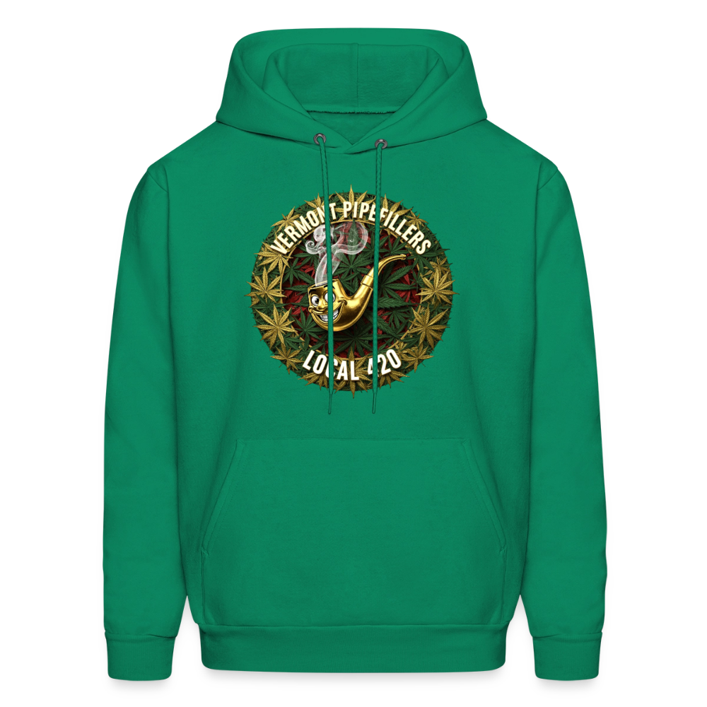 VERMONT PIPEFILLERS LOCAL 420  F/B DESIGN Men's  Hoodie - kelly green
