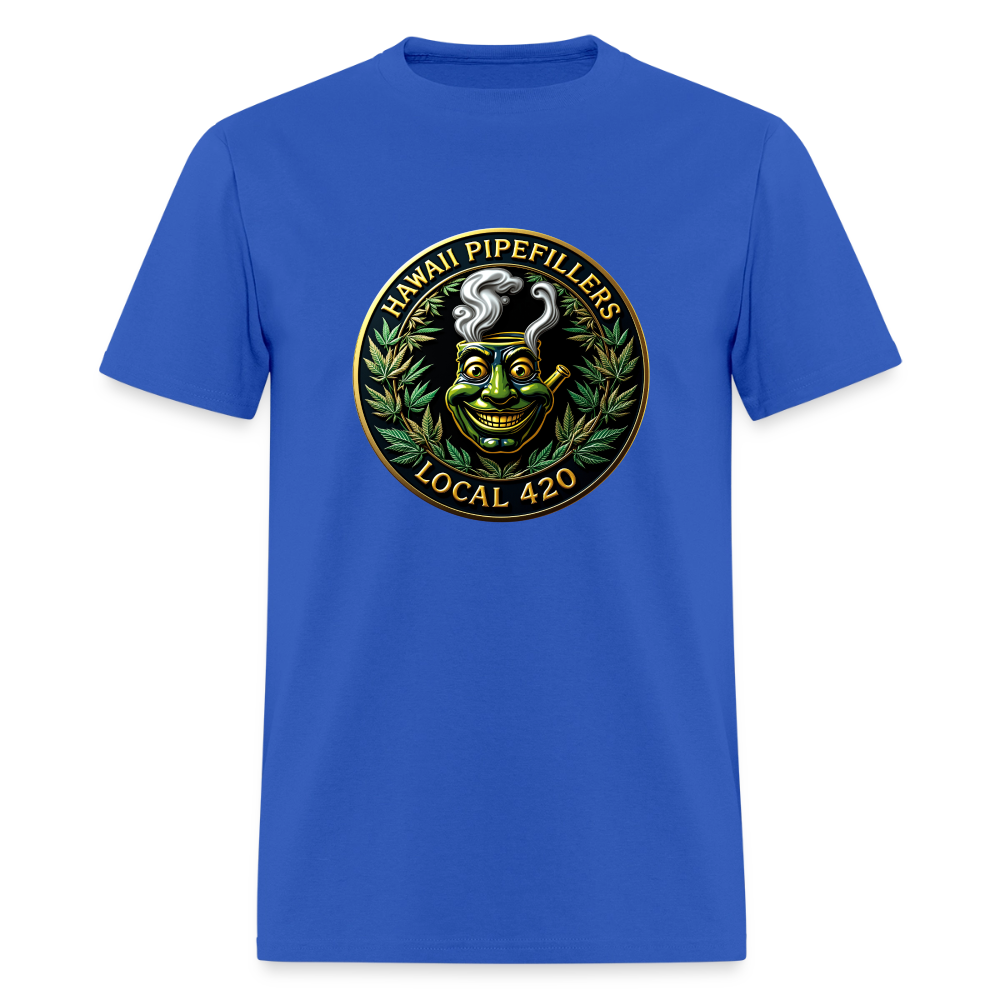HAWAII PIPEFILLERS LOCAL 420 Men's T-Shirt - royal blue