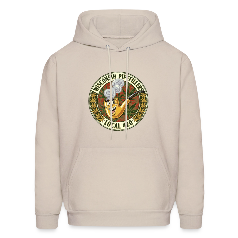 WISCONSIN PIPEFILLERS LOCL 420 Men's Hoodie - Sand