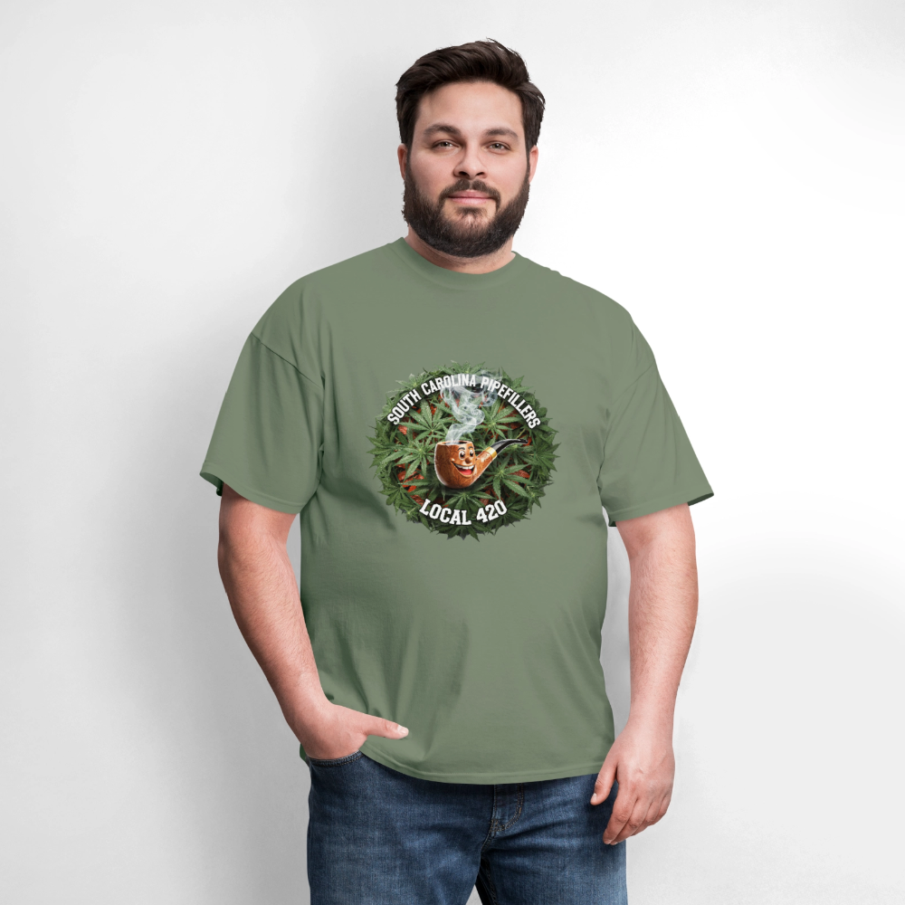 SOUTH CAROLINA PIPEFILLERS LOCAL 420 Men's T-Shirt - military green