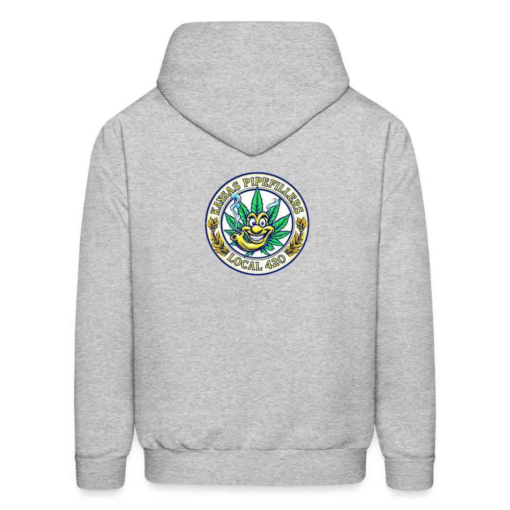 KANSAS PIPEFILLERS LOCAL 420 F/B DESIGNS Men's Hoodie - heather gray