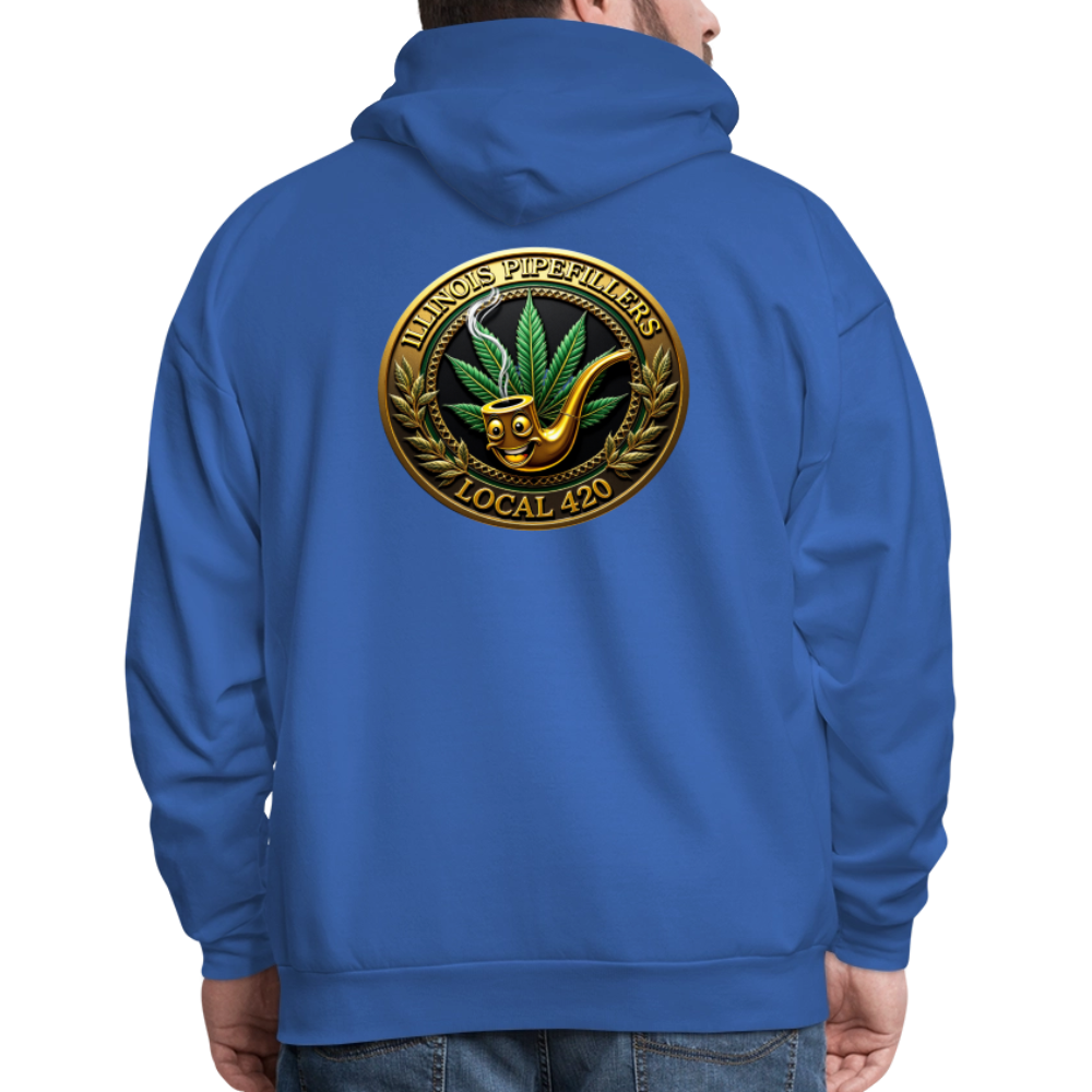 ILLINOIS PIPEFILLERS LOCAL 420 F/B DESIGN Men's Hoodie - royal blue