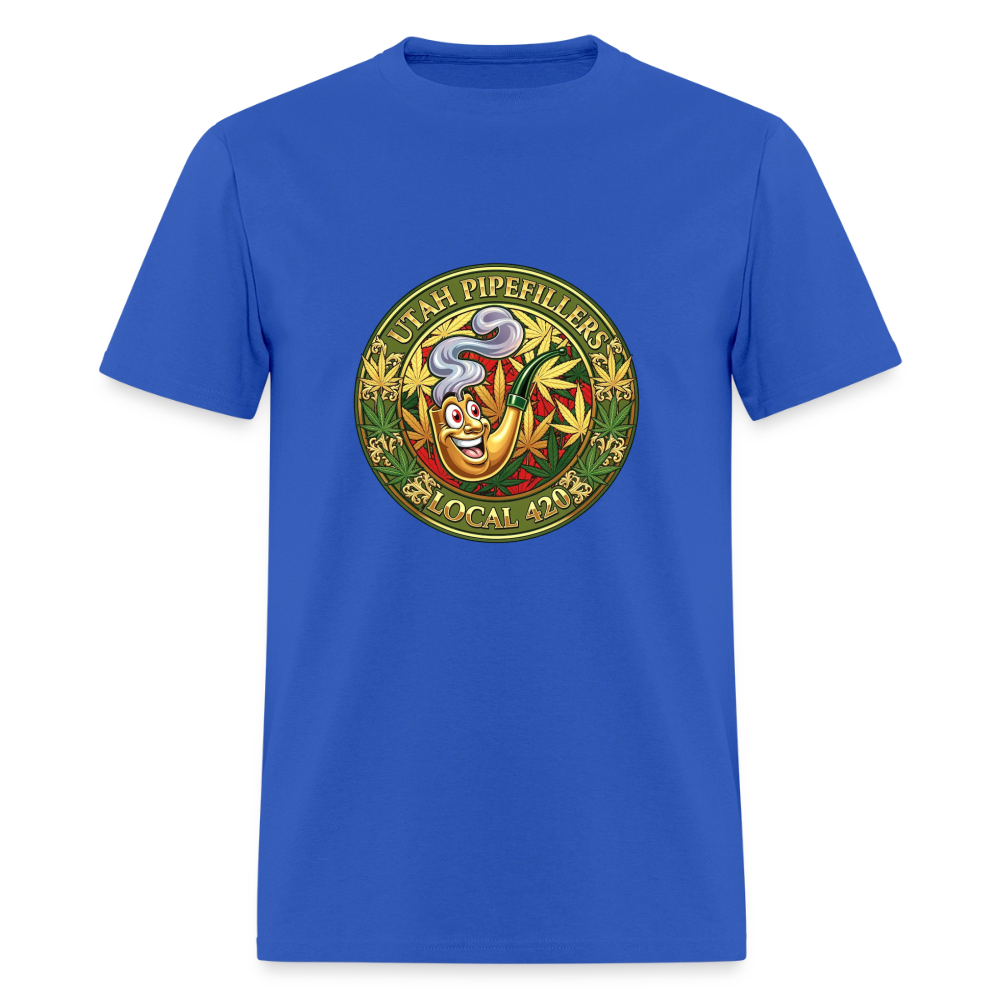 UTAH PIPEFILLERS LOCAL 420 F/B DESIGN Men's T-Shirt - royal blue