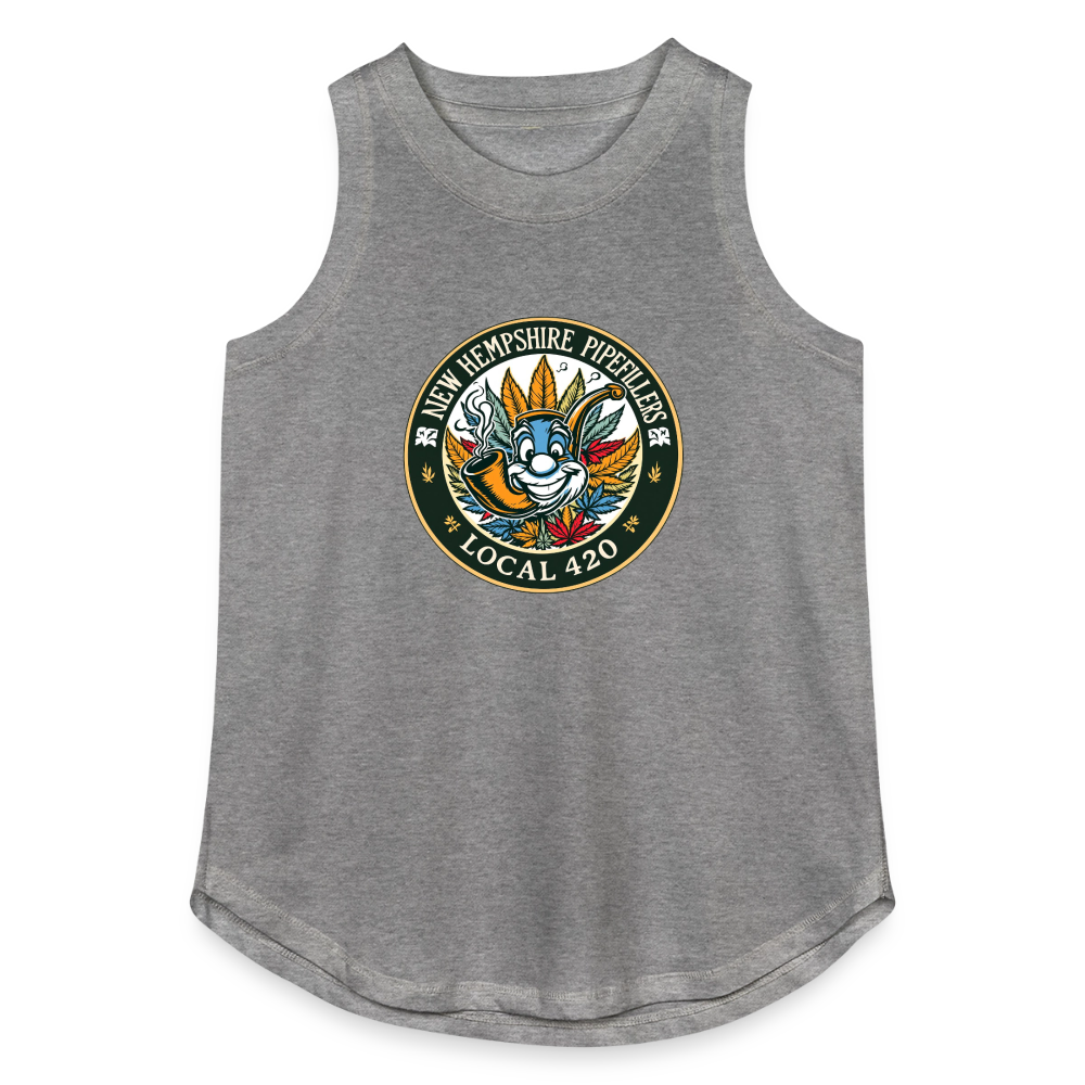 NEW HEMPSHIRE PIPEFILLERS LOCAL 420 Women's Relaxed Tank Top - granite heather 