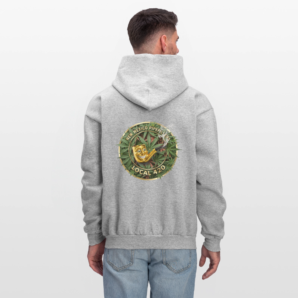 NEW MEXICO PIPEFILLERS LOCAL 420 Men's Hoodie - heather gray