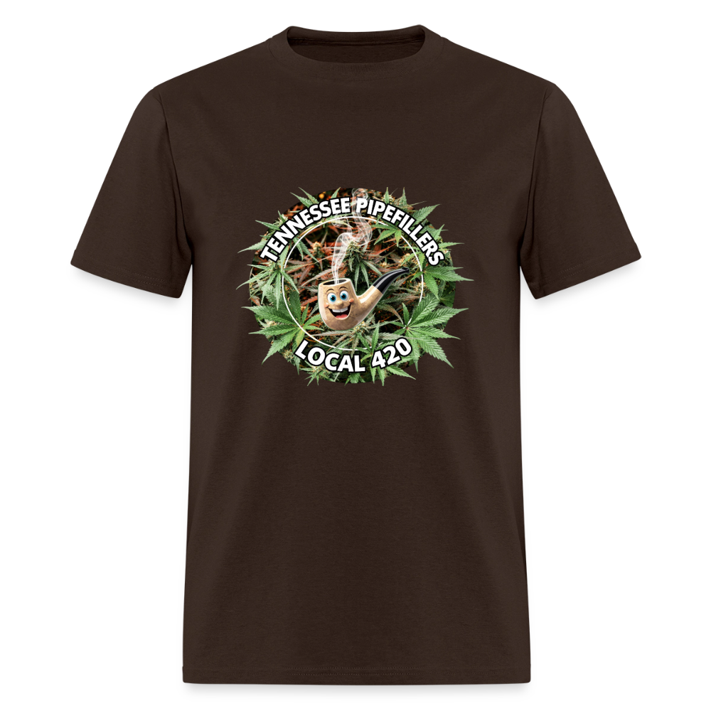 TENNESSEE PIPEFILLERS LOCAL 420 Men's T-Shirt - brown