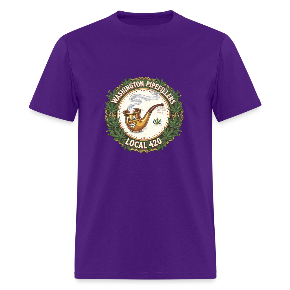 WASHINGTON PIPEFILLERS LOCAL 420 Men's T-Shirt - purple