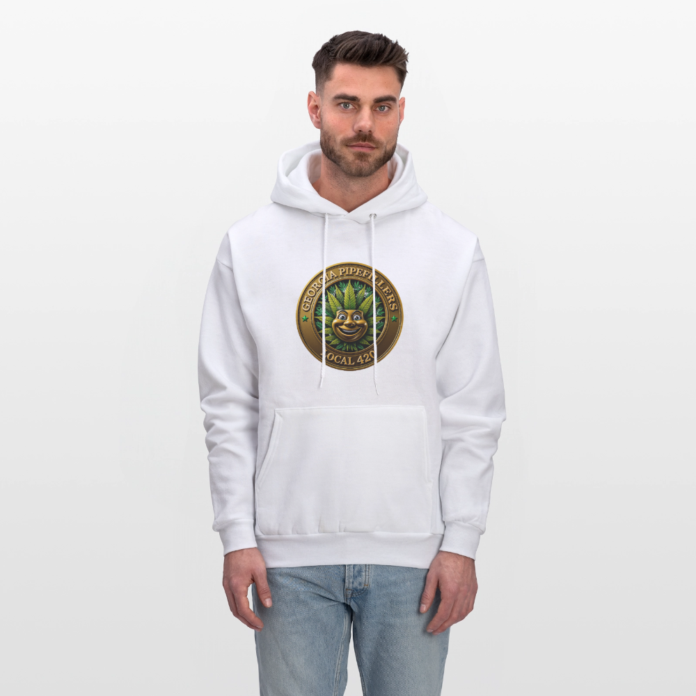 GEORGIA PIPEFILLERS LOCAL 420 F/B DESIGN Men's Hoodie - white