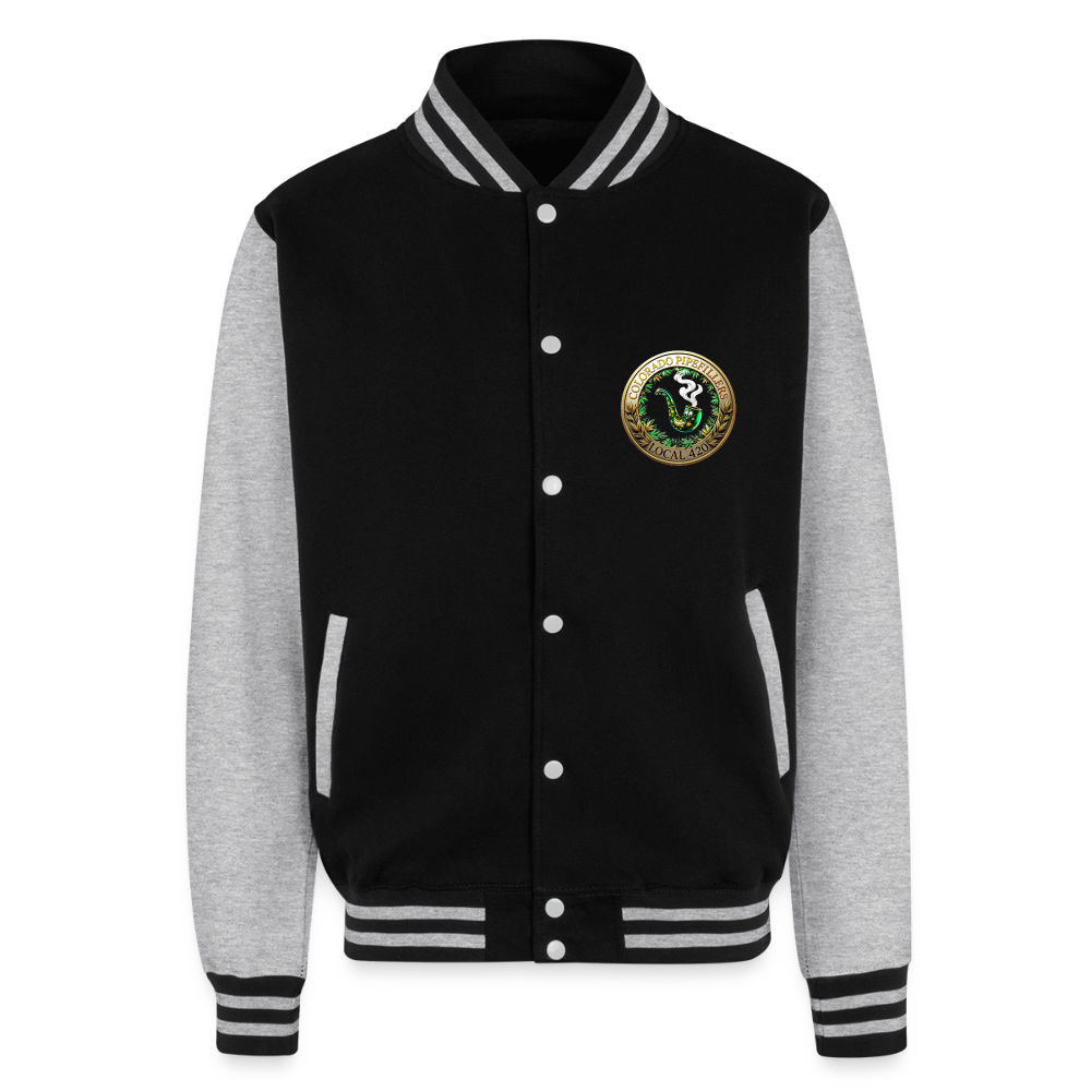 COLORADO PIPEFILLERS LOCAL 420 / 4 EMBLEM Unisex College Sweat Jacket - black/heather grey
