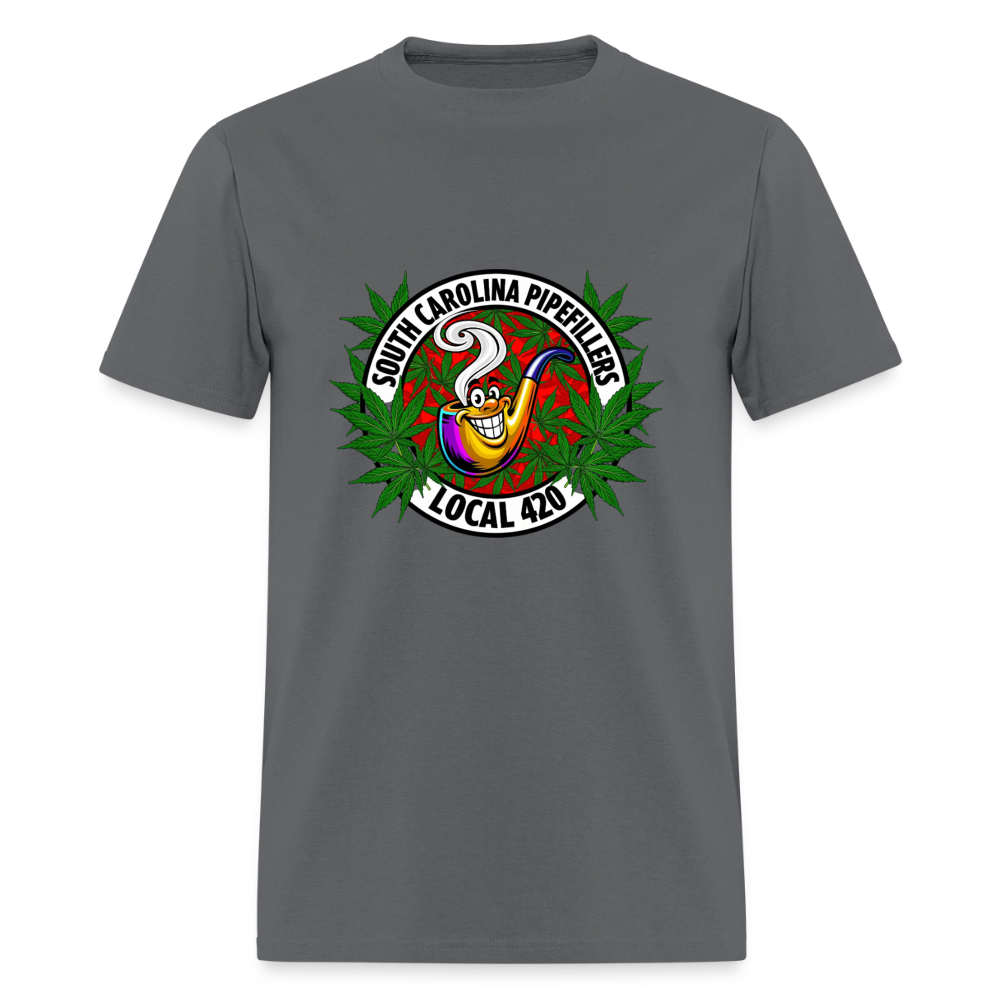 SOUTH CAROLINA PIPEFILLERS LOCAL 420 F/B DESIGN Men's T-Shirt - charcoal