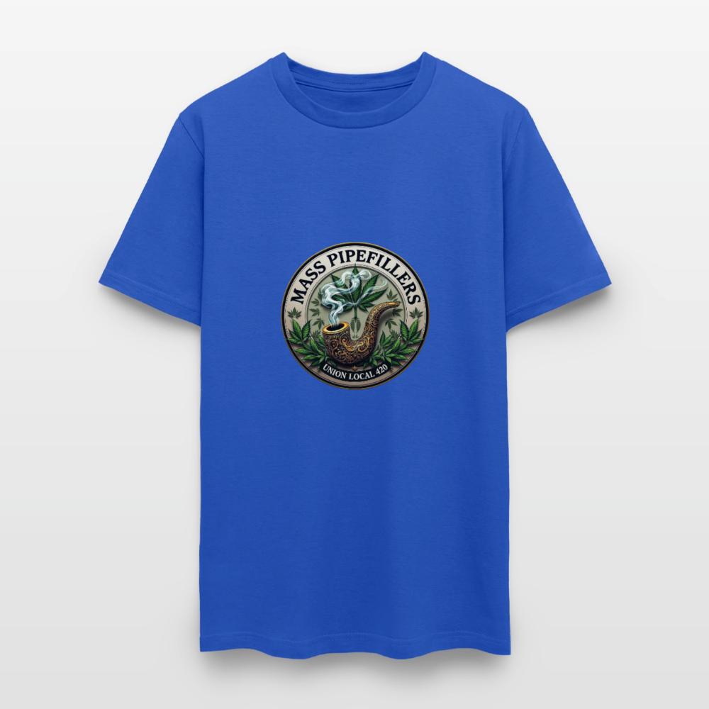 MASS PIPEFILLERS UNION LOCAL 420 Men's T-Shirt - royal blue