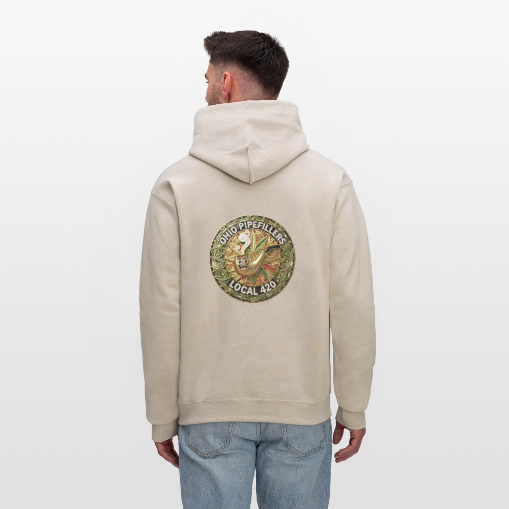 OHIO PIPEFILLERS LOCAL 420  F/B DESIGNS Men's Hoodie - Sand