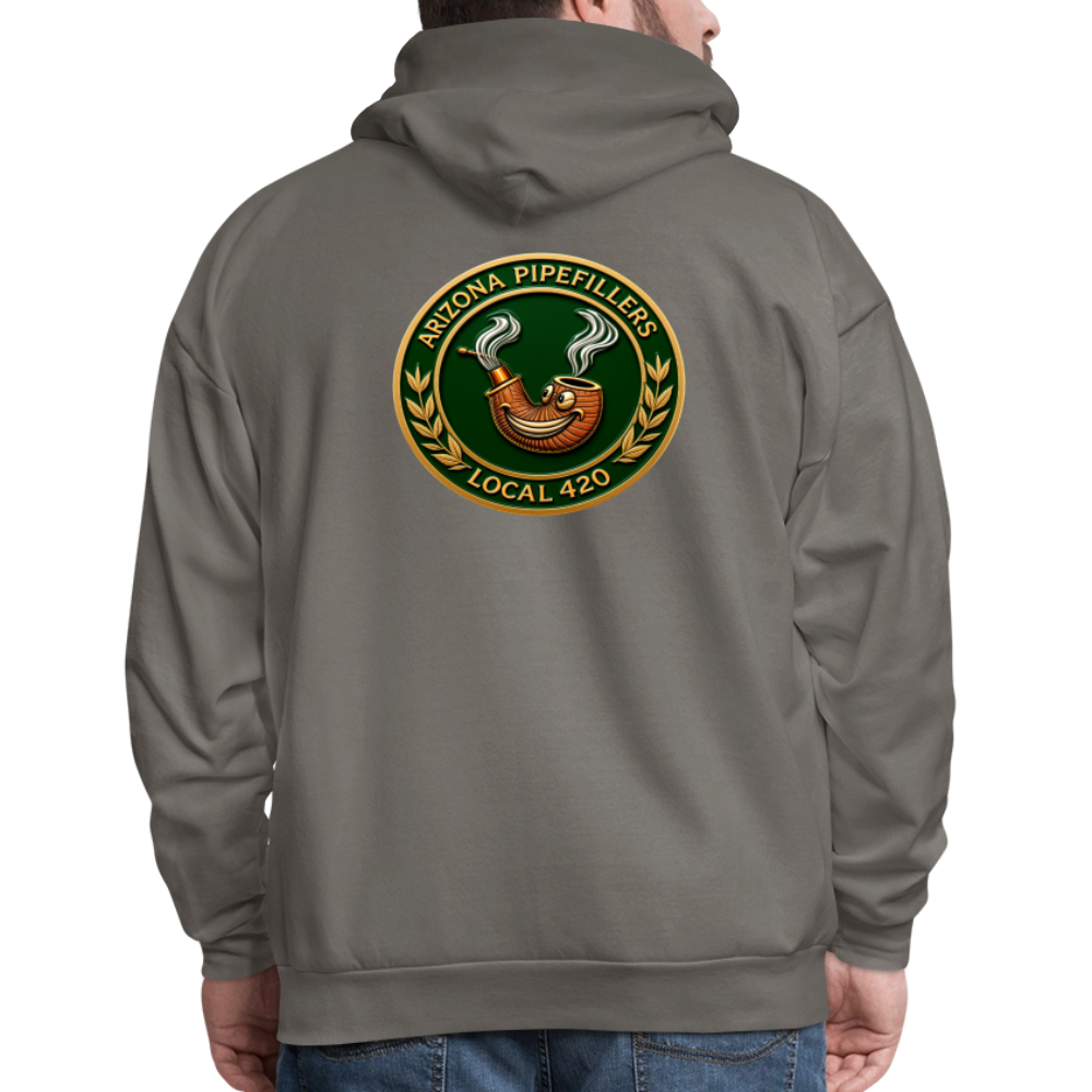 ARIZONIA PIPEFILLERS LOCAL 420 F/B DESIGN Men's Hoodie - asphalt gray