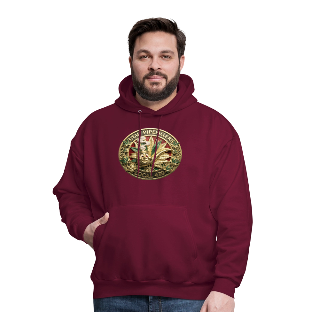 UTAH PIPEFILLERS LOCAL 420 F/B DESIGN Men's Hoodie - burgundy