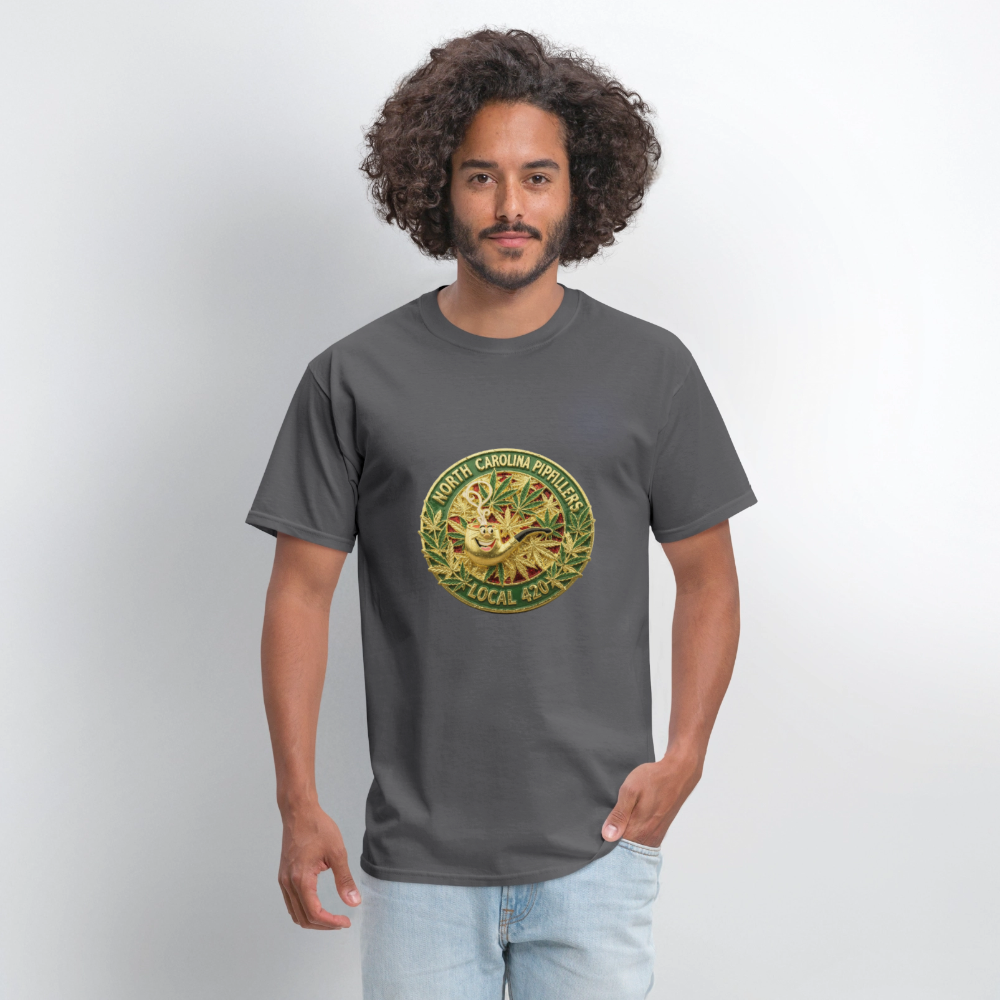NORTH CAROLINA  PIPEFILLERS LOCAL 420 Men's T-Shirt - charcoal