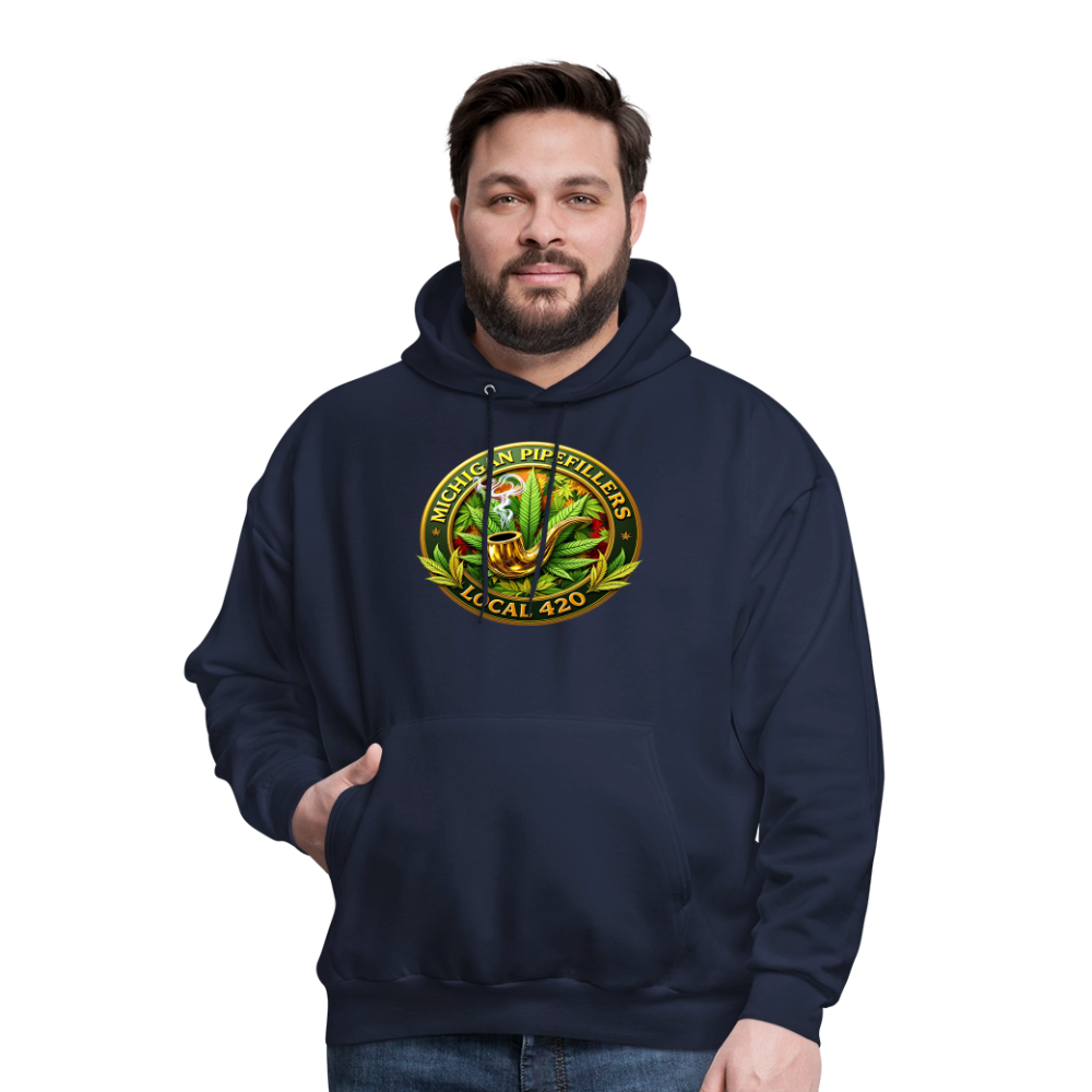 MICHIGAN PIPEFILLERS LOCAL 420 F/B DESIGN Men's Hoodie - navy