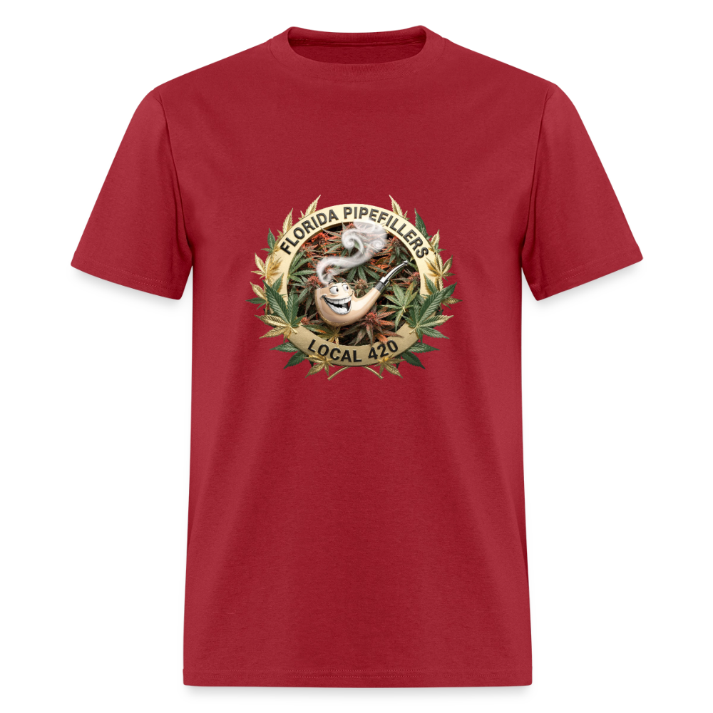 FLORIDA PIPEFILLERS LOCAL 420 Men's T-Shirt - true red