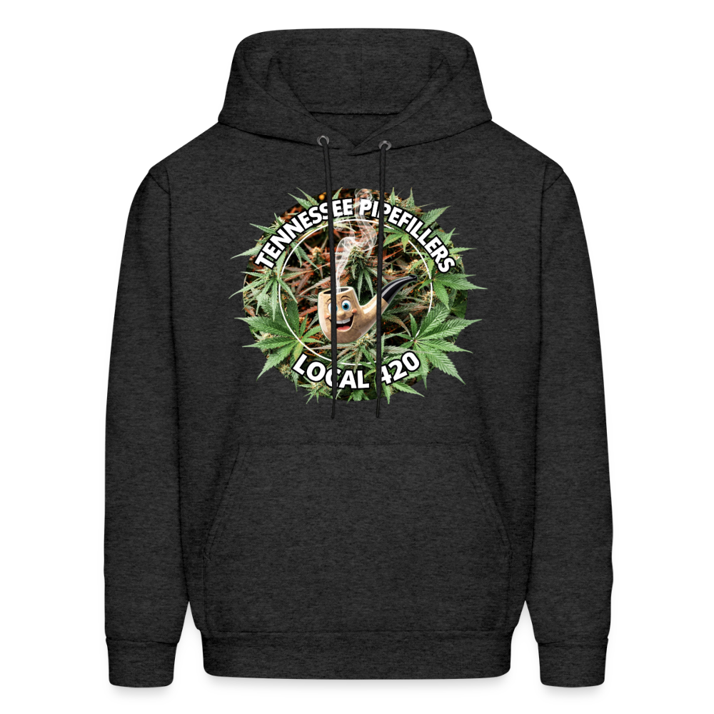 TENNESSEE PIPEFILLERS LOCAL 420 Men's  Hoodie - charcoal grey