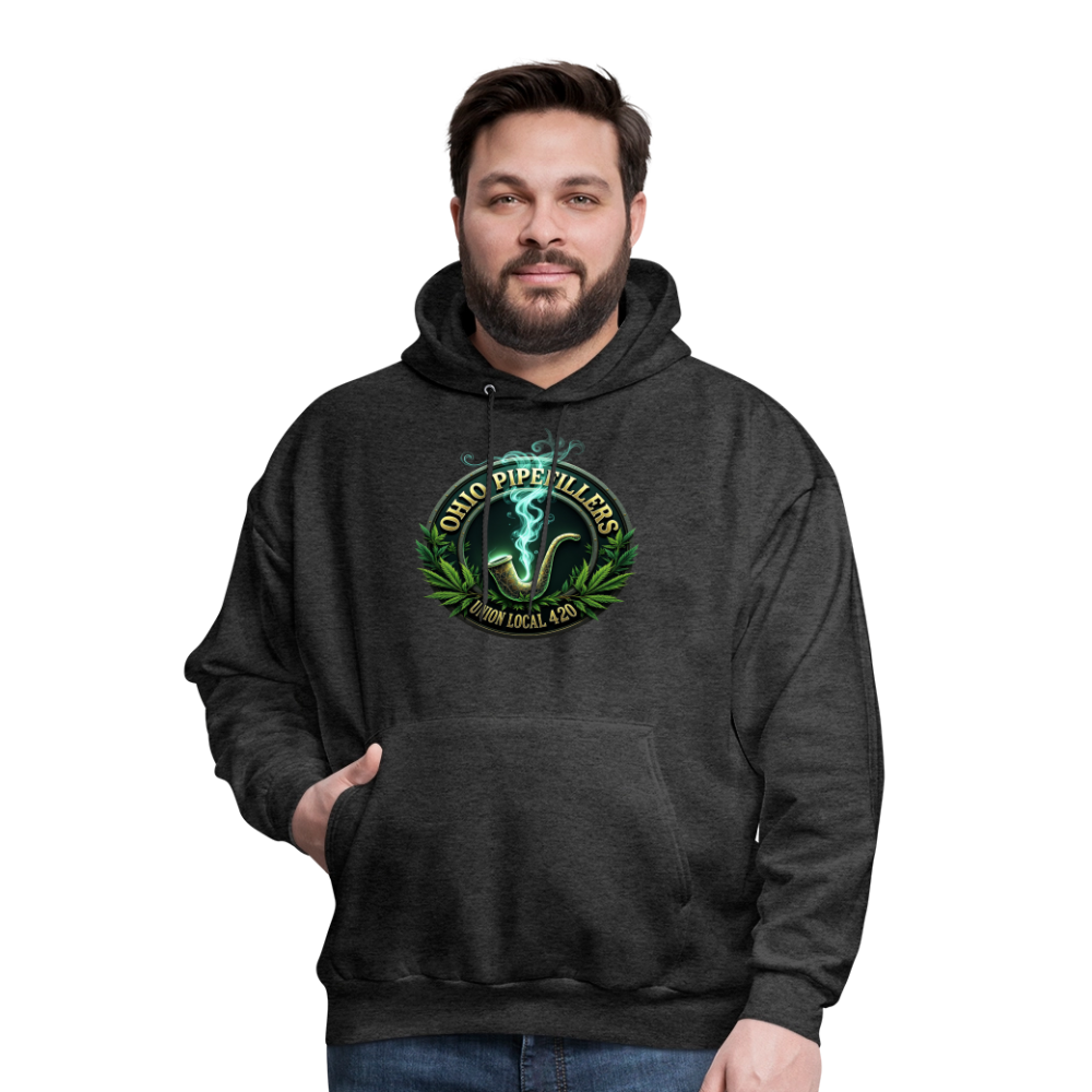 OHIO PIPEFILLERS UNION LOCAL 420 F/B DESIGNS Men's Hoodie - charcoal grey