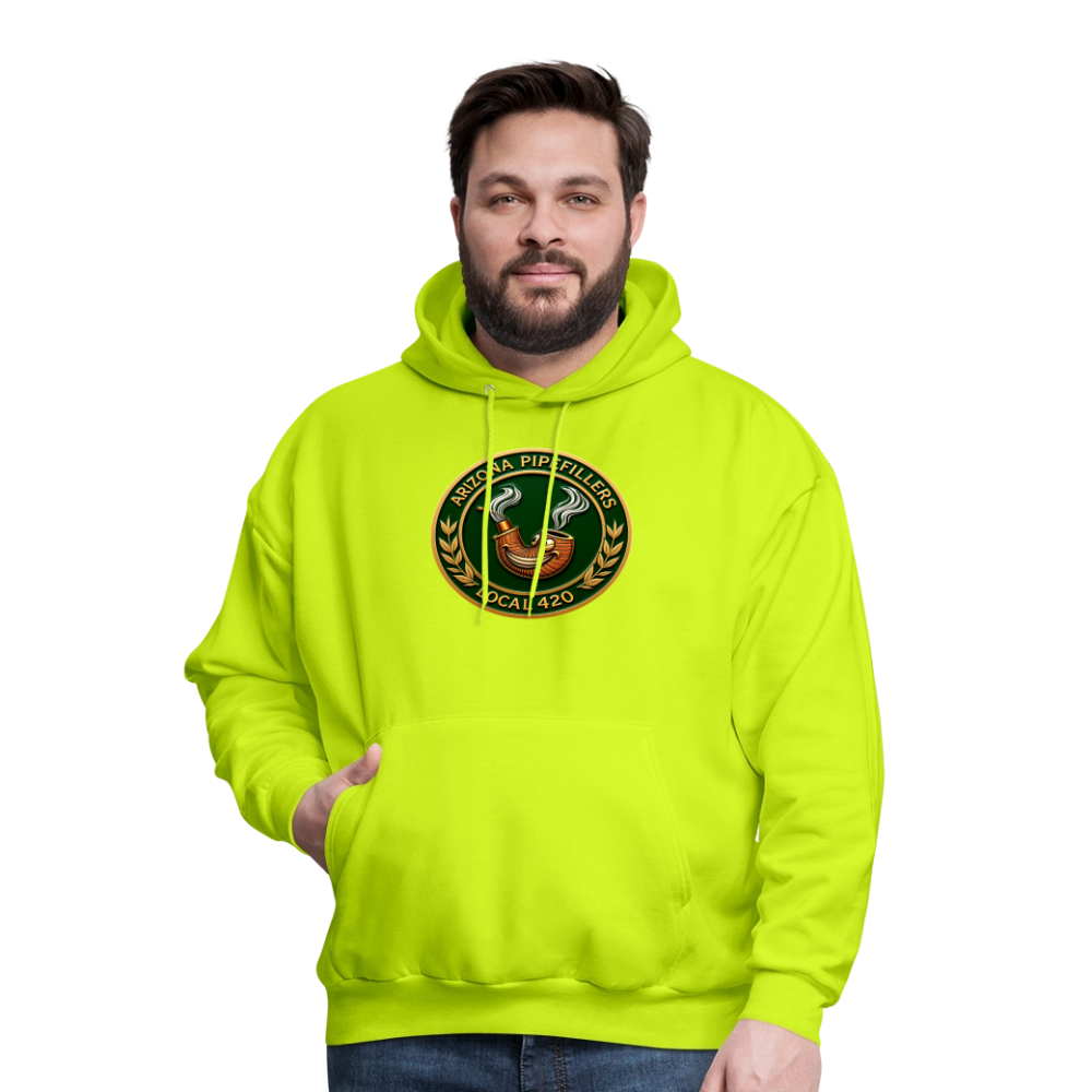 ARIZONIA PIPEFILLERS LOCAL 420 Men's Hoodie - safety green