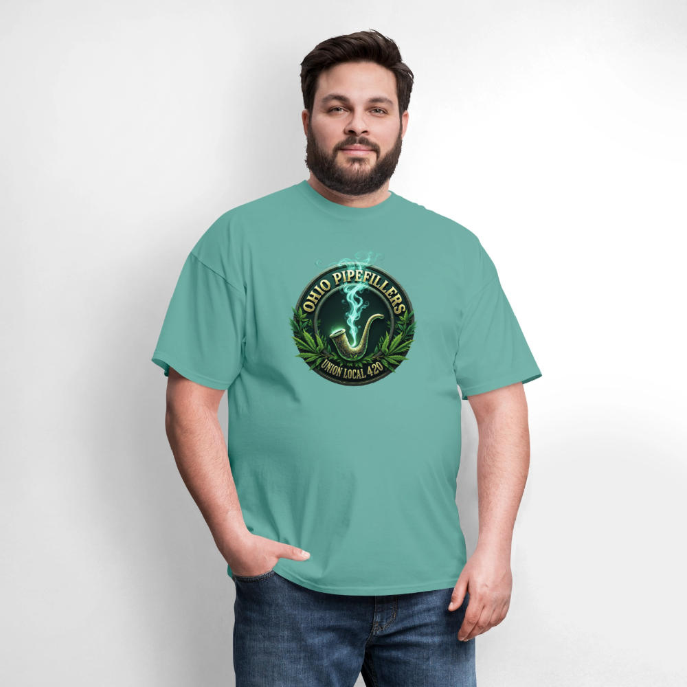 OHIO PIPEFILLERS UNION LOCAL 420 Men's T-Shirt - aquatic