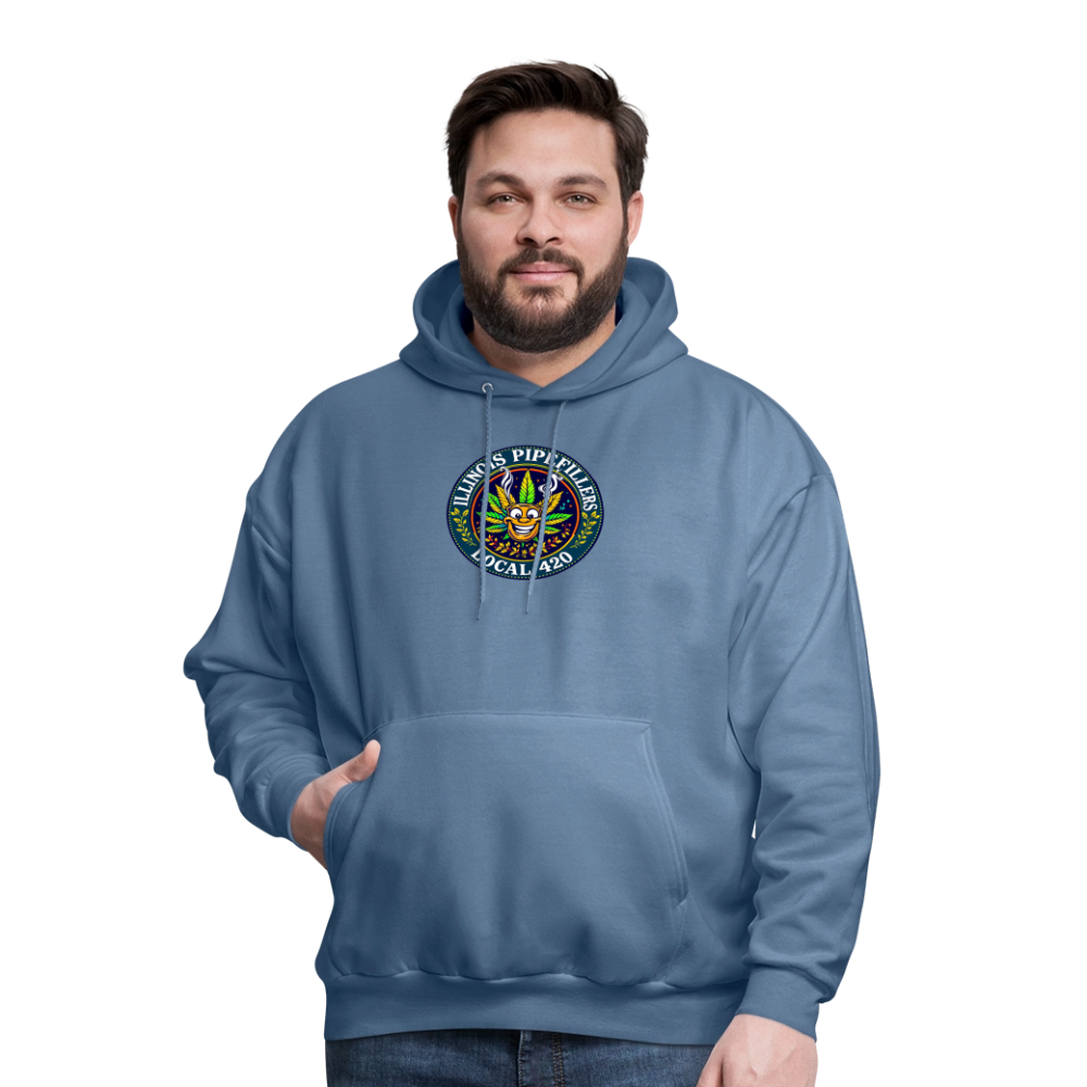 ILLINOIS PIPEFILLERS LOCAL 420 Men's Hoodie - denim blue