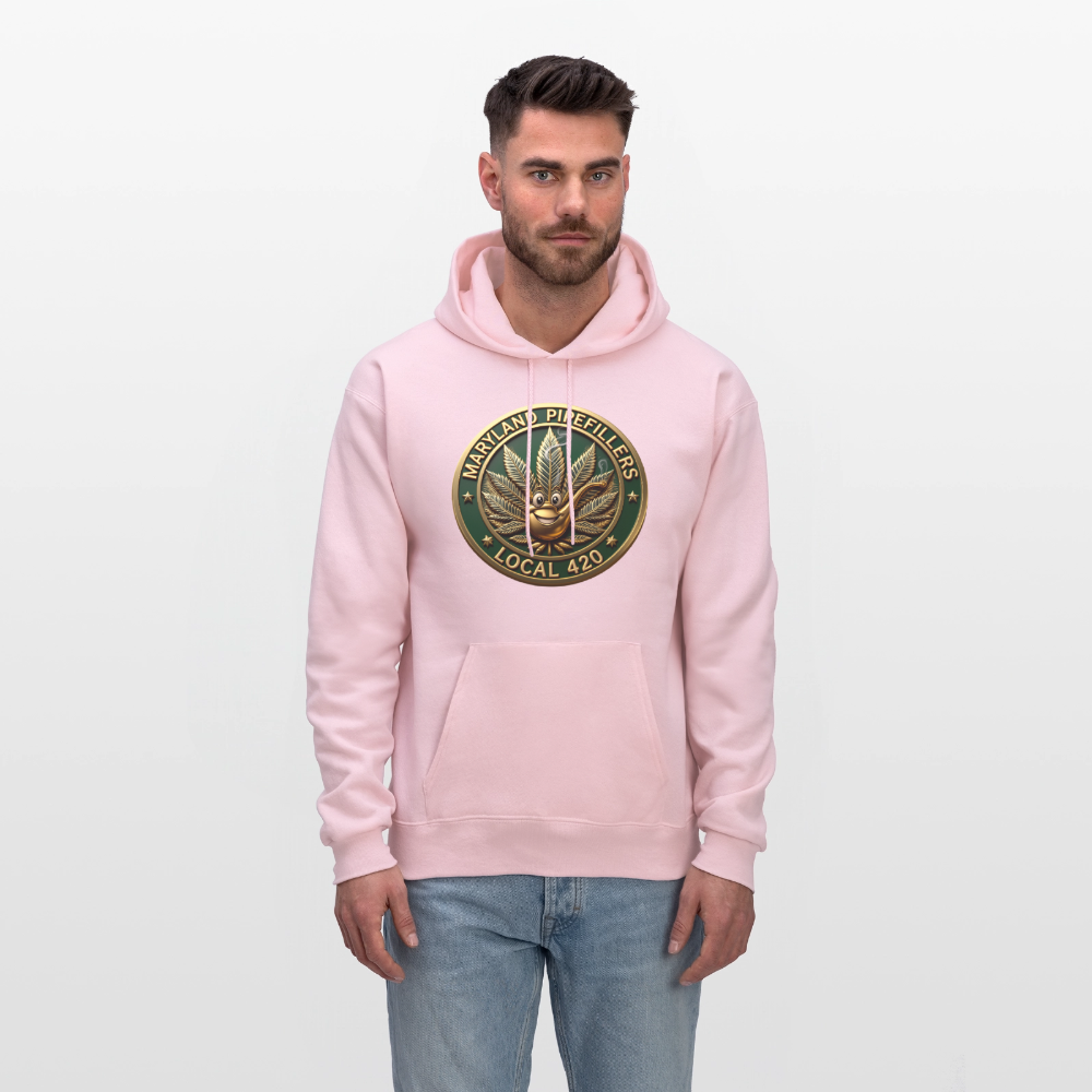 MARYLAND PIPEFILLERS LOCAL 420 Men's Hoodie - pale pink