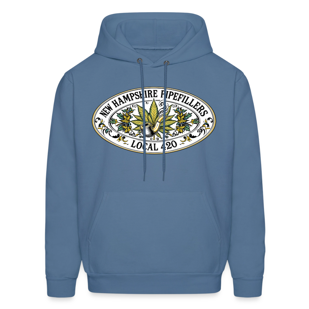 NEW HAMPSHIRE PIPEFILLERS LOCAL 420 Men's Hoodie - denim blue