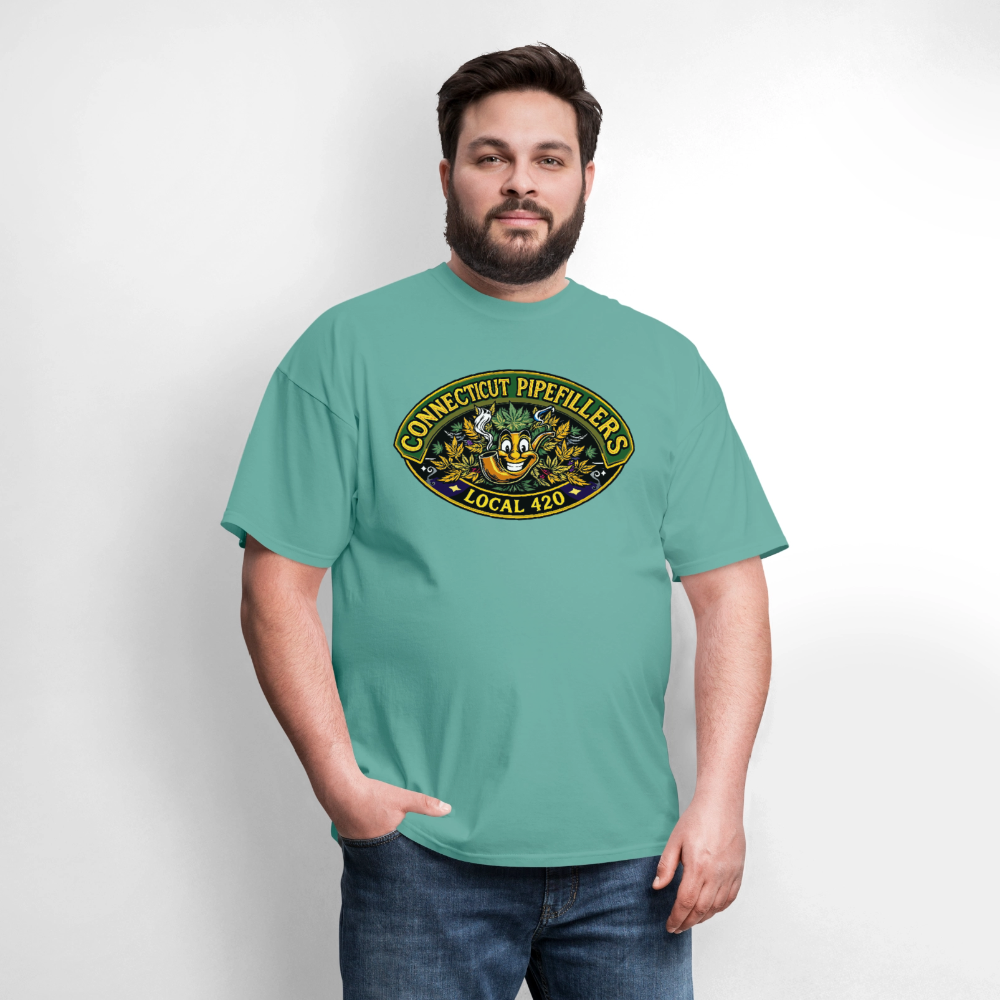 CONNECTICUT PIPEFILLERD LOCAL 420Men's T-Shirt - aquatic