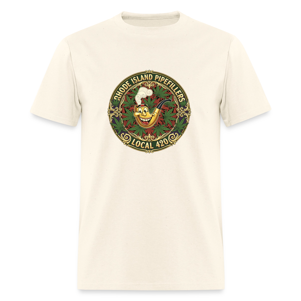 TEXAS PIPEFILLERS LOCAL 420 Men's T-Shirt - sweet cream heather