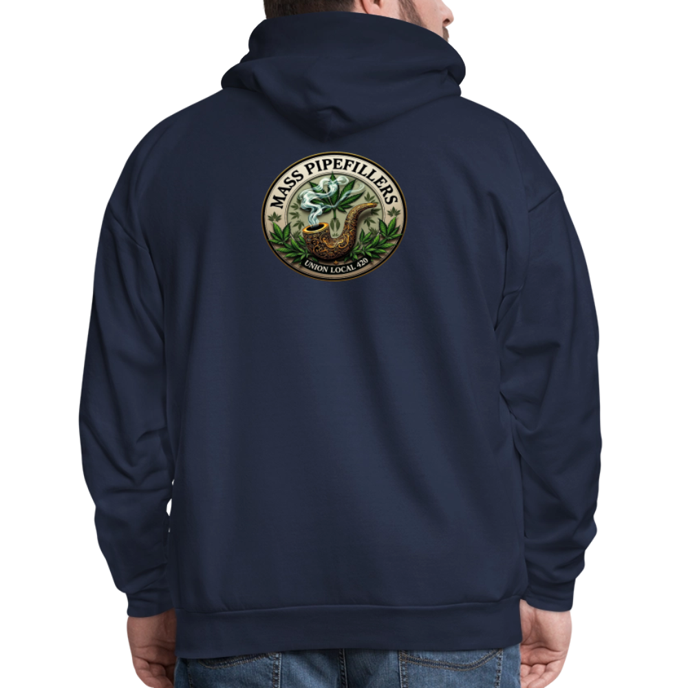 MASS PIPEFILLERS LOCAL 420 2 EMBLEM Men's Hoodie - navy